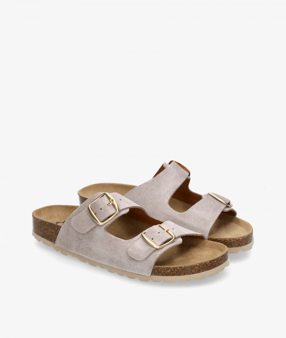 Sandalias bloom&you  NENUFAR en serraje piedra