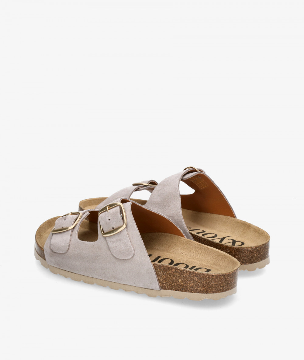 Sandalias bloom&you  NENUFAR en serraje piedra