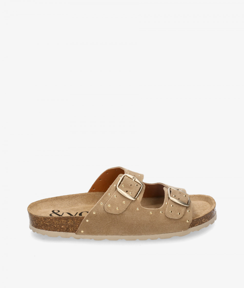Sandalias bloom&you  NERINE en serraje taupe