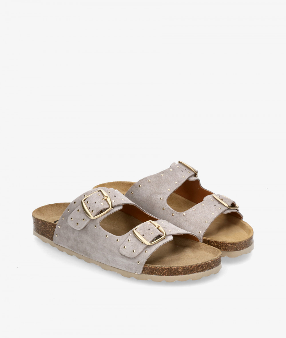 Sandalias bloom&you  NERINE en serraje piedra