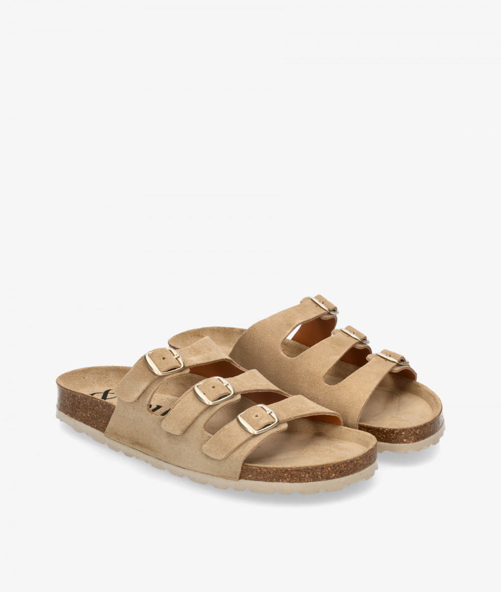 Sandalias bloom&you  NEW NENUFAR en serraje taupe