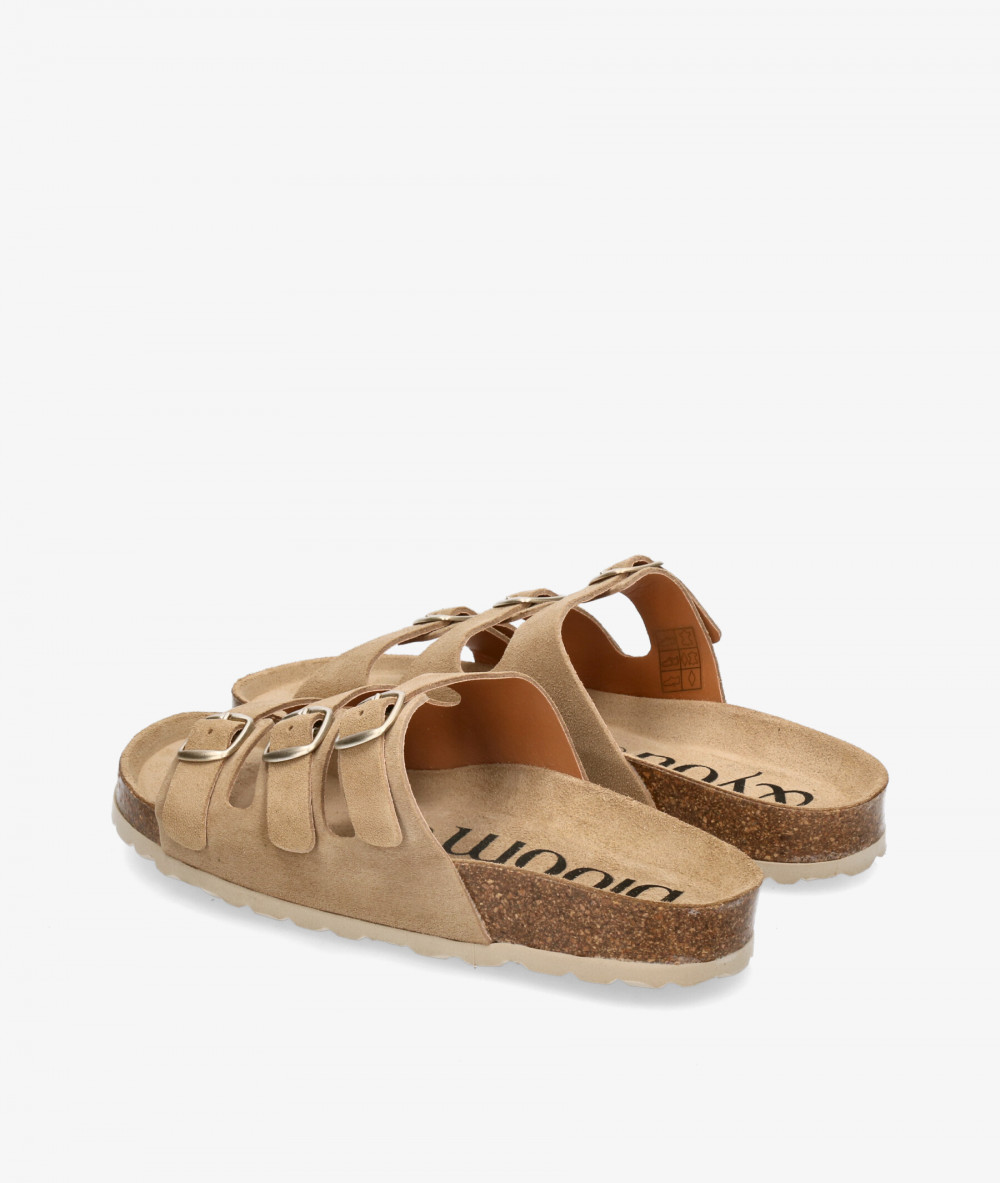 Sandalias bloom&you  NEW NENUFAR en serraje taupe