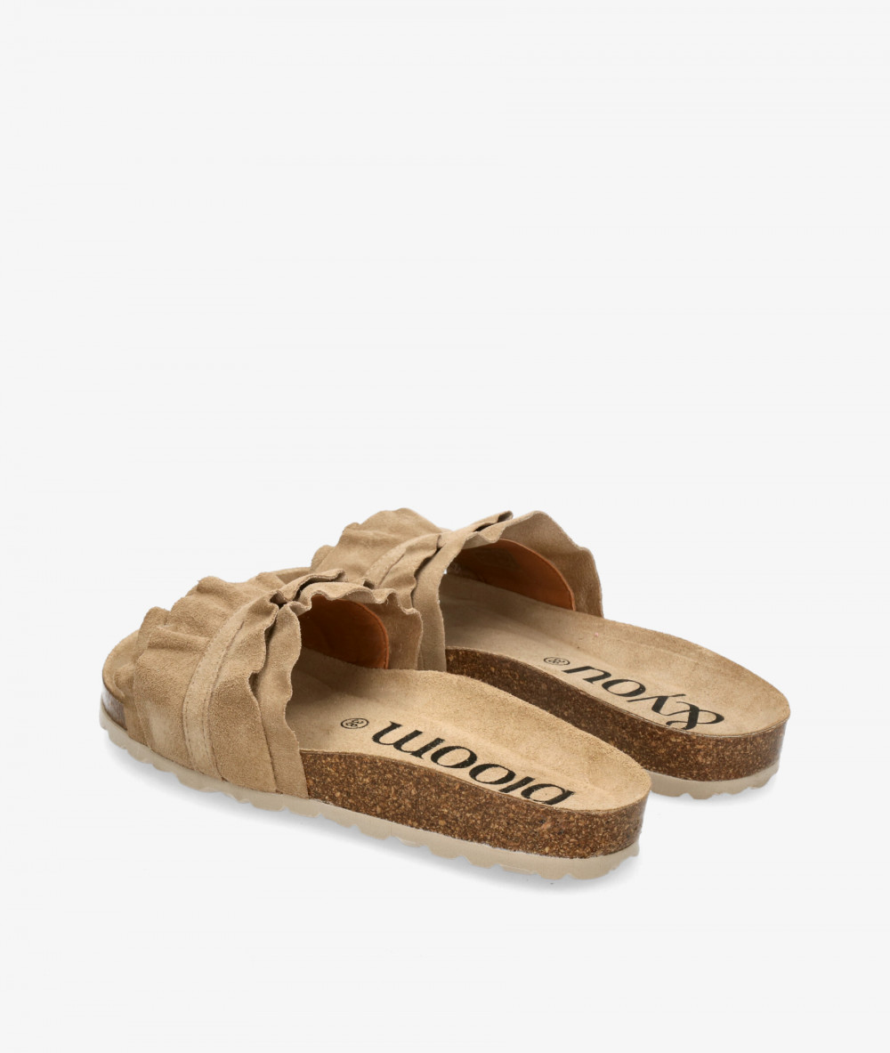 Sandalias bloom&you  LILA en serraje taupe