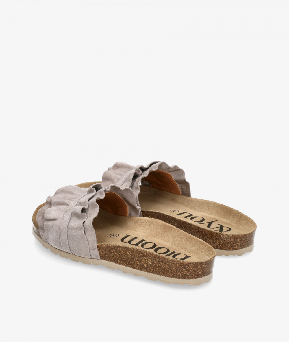 Sandalias bloom&you  LILA en serraje piedra