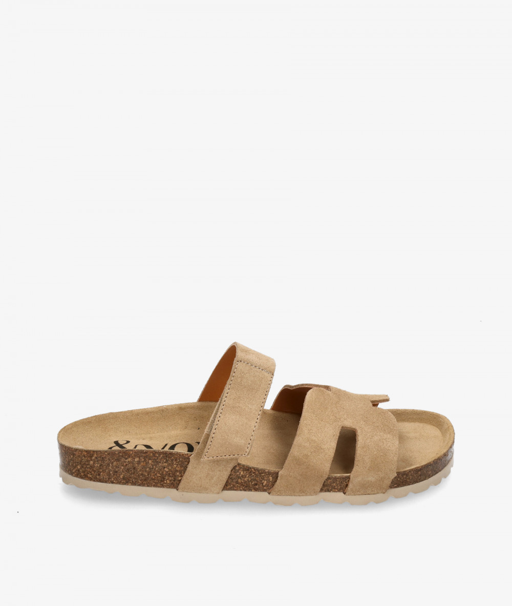 Sandalias bloom&you  SOL en serraje taupe