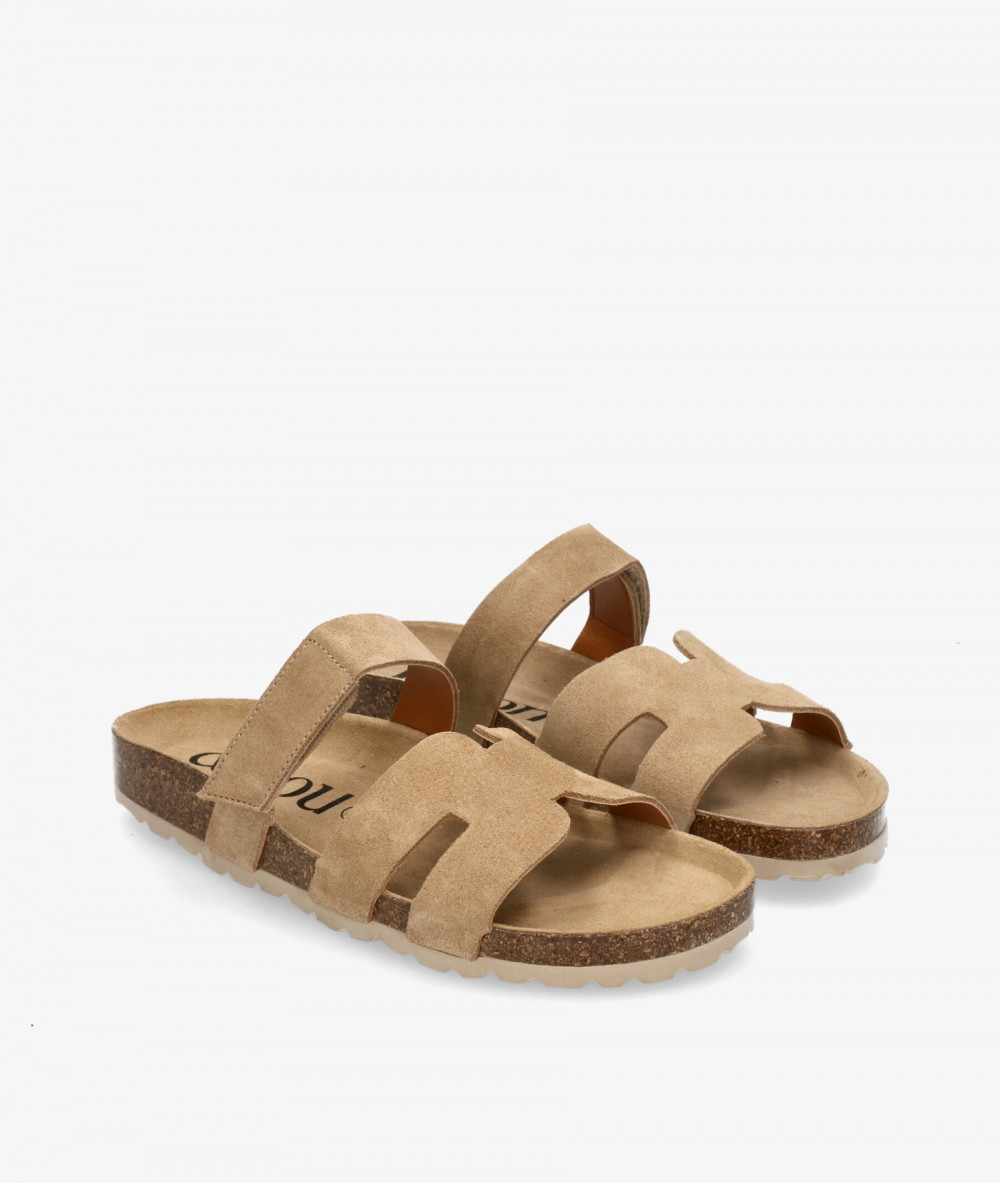 Sandalias bloom&you  SOL en serraje taupe