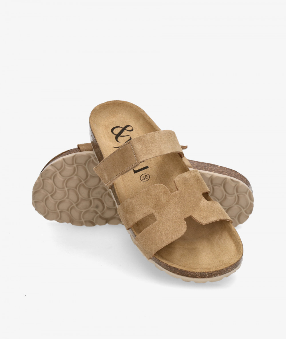 Sandalias bloom&you  SOL en serraje taupe