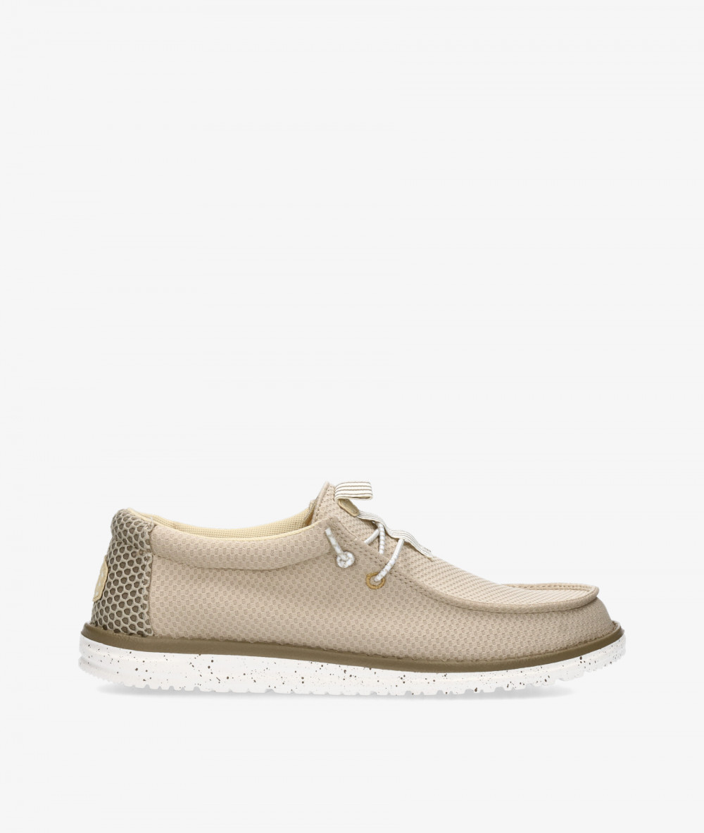 Dude Canvas shoes WALLY MESH NEUTRALS in beige