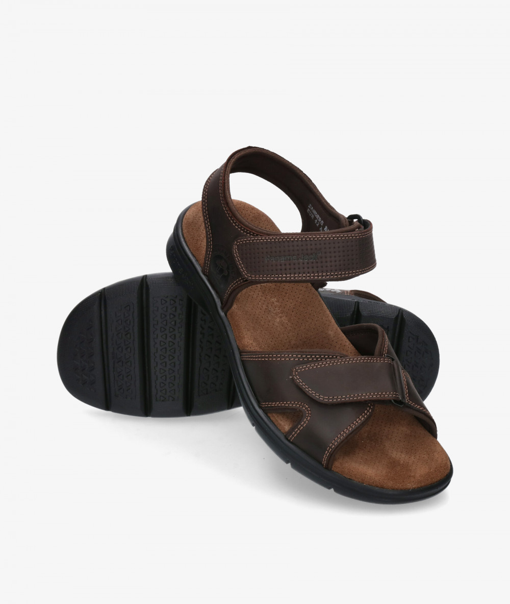 Sandalias Panamá Jack  SANDERS en marrón