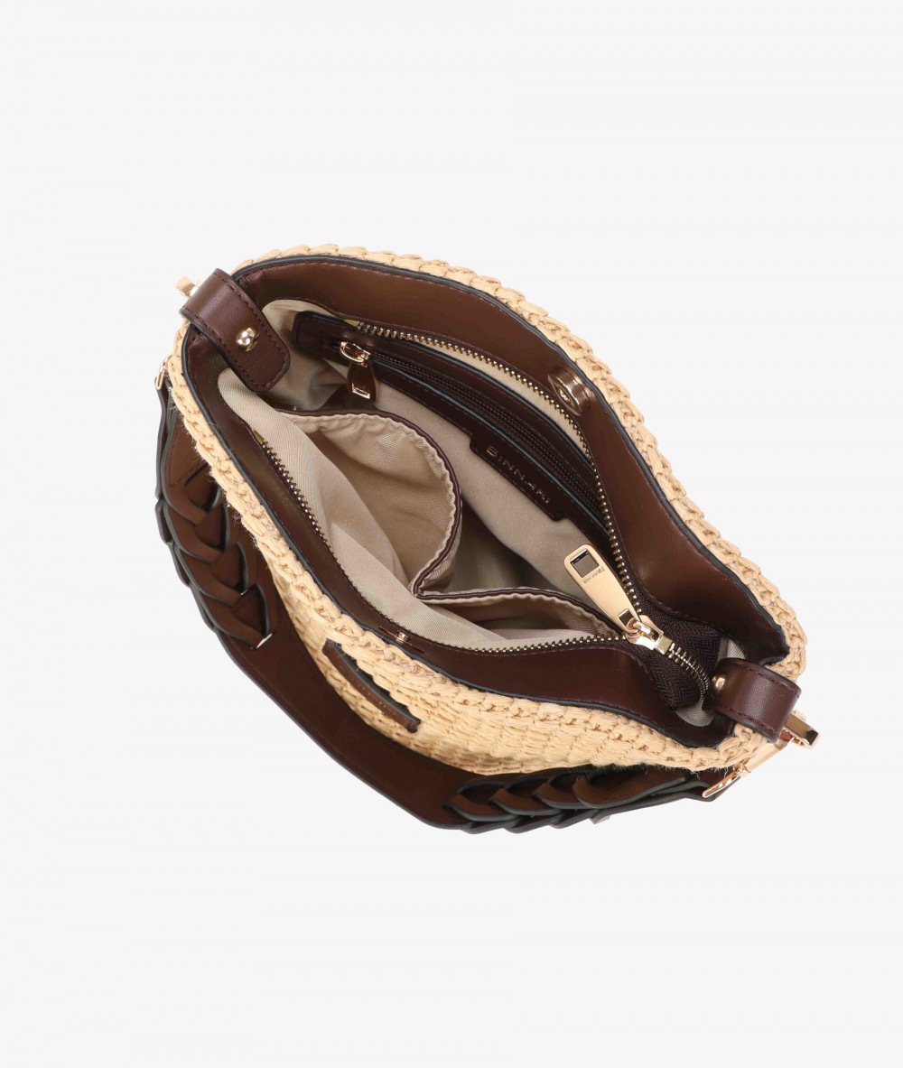 Bolso de rafia pabloochoa.shoes 20953 en camel