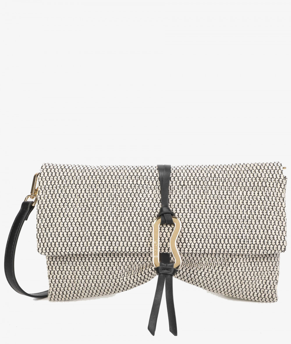 Bolso de rafia pabloochoa.shoes 21020 en negro