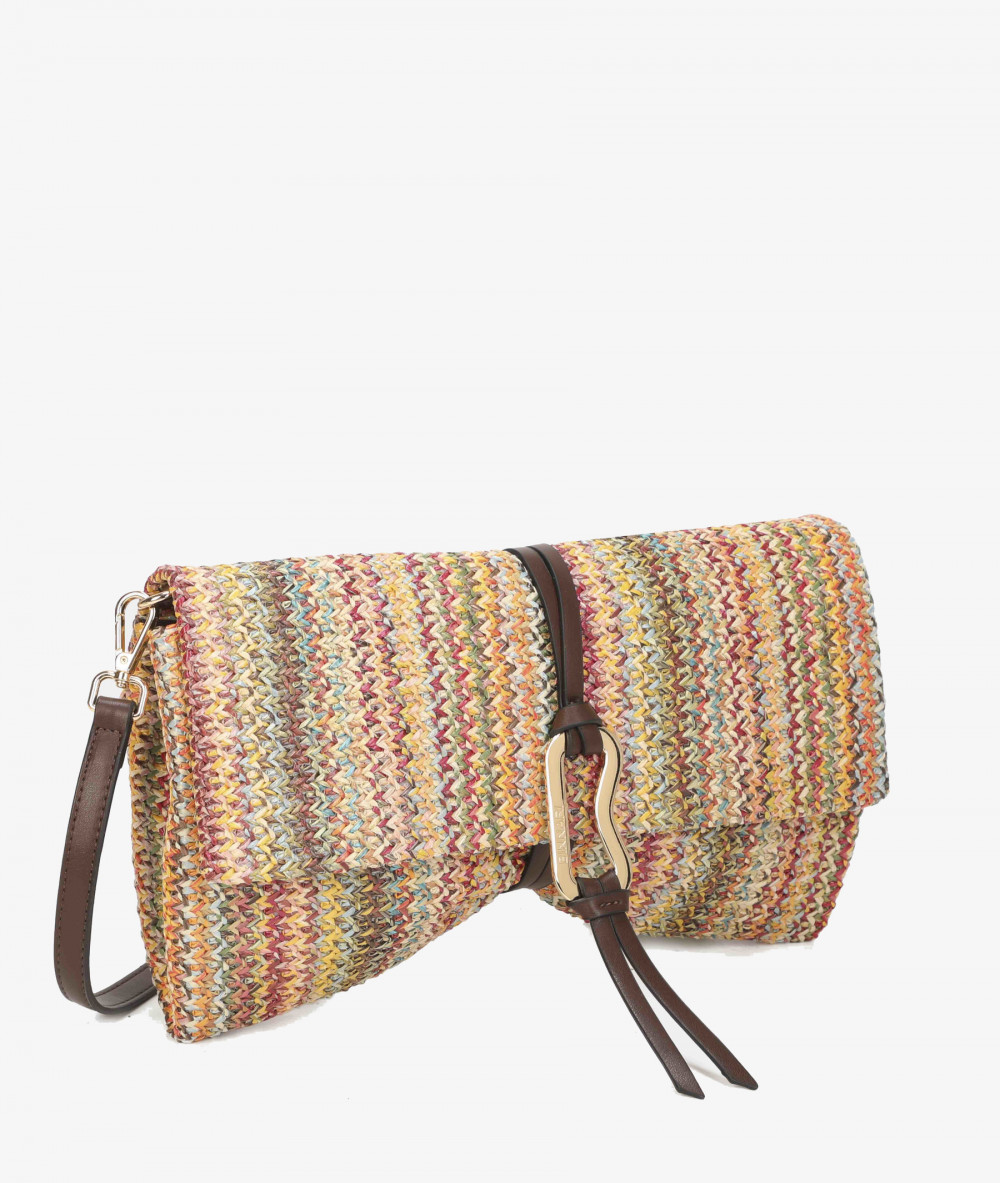 Bolso de rafia pabloochoa.shoes 21020 en multicolor