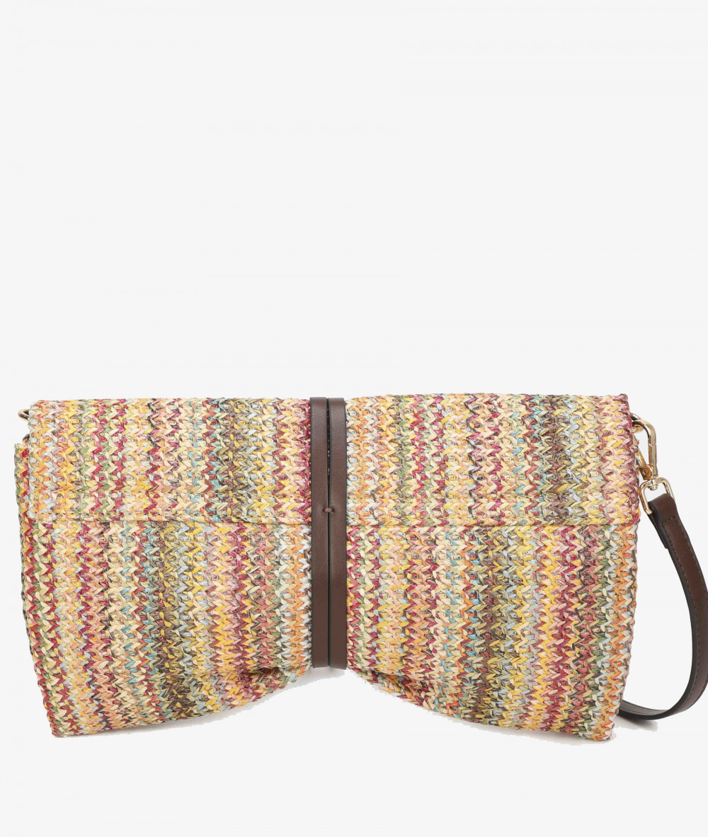 Bolso de rafia pabloochoa.shoes 21020 en multicolor