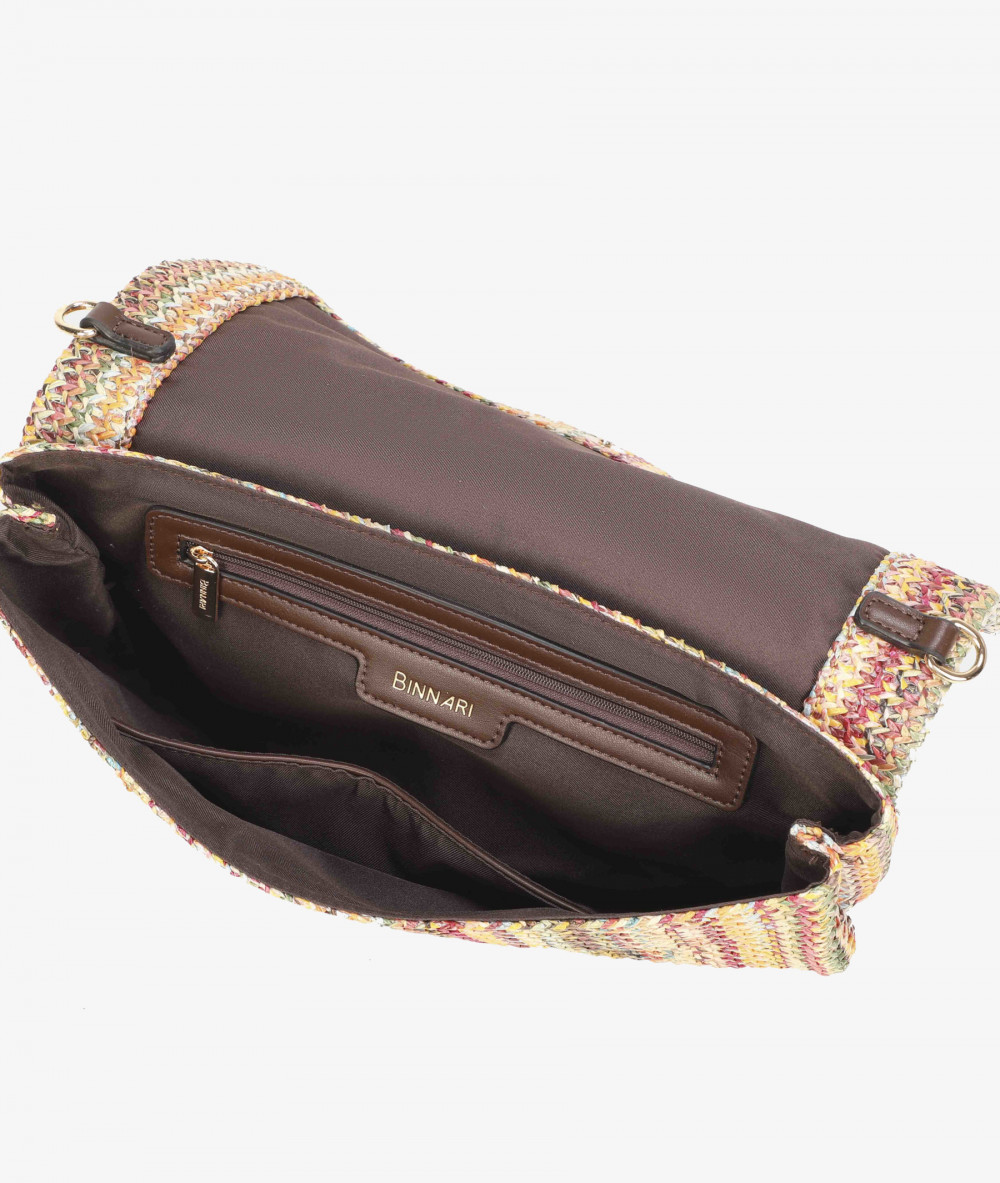 Bolso de rafia pabloochoa.shoes 21020 en multicolor