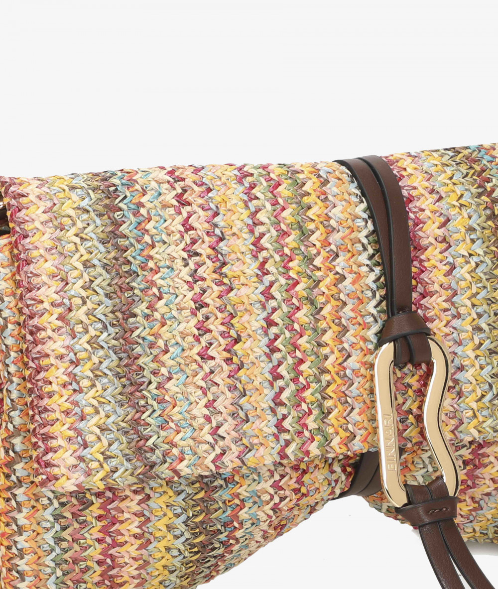 Bolso de rafia pabloochoa.shoes 21020 en multicolor