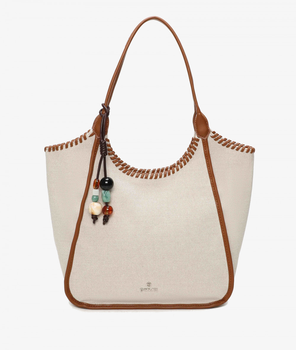 Bolso textil pabloochoa.shoes 21112 en beige