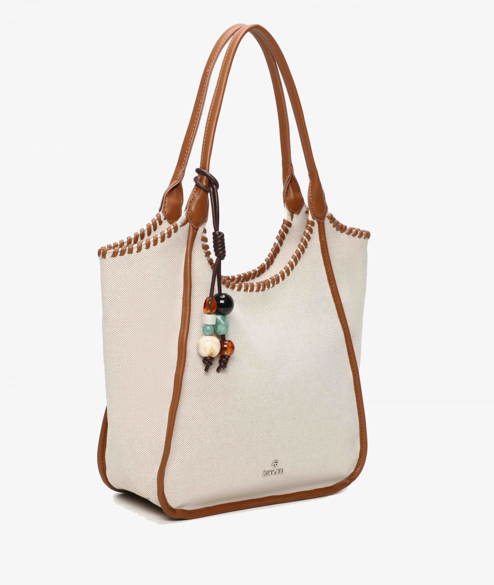 Bolso textil pabloochoa.shoes 21112 en beige