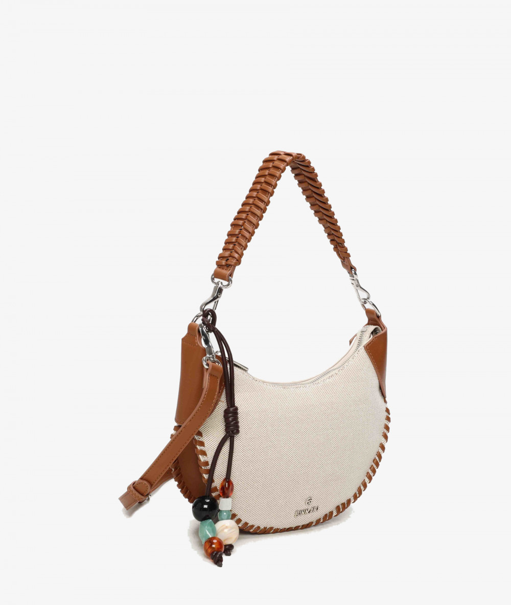 Bolso textil pabloochoa.shoes 21110 en beige