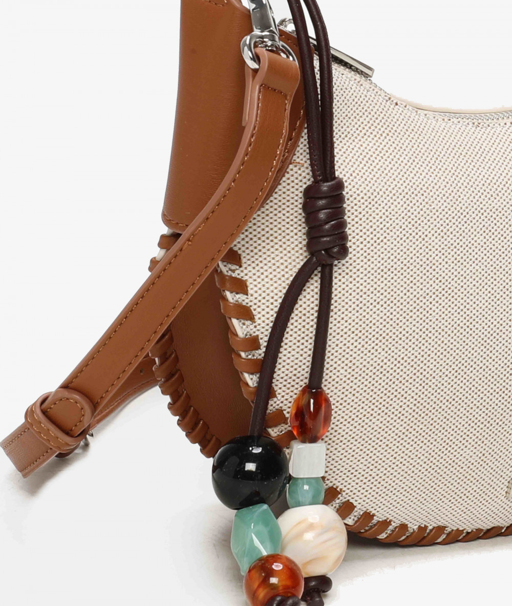 Bolso textil pabloochoa.shoes 21110 en beige