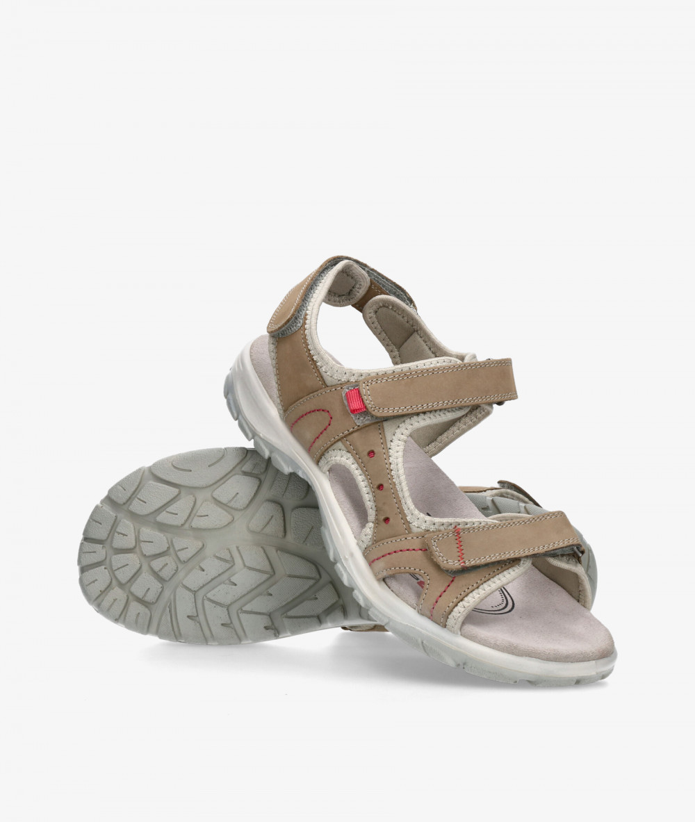 Sandalias St. Gallen  TER  en nobuck taupe