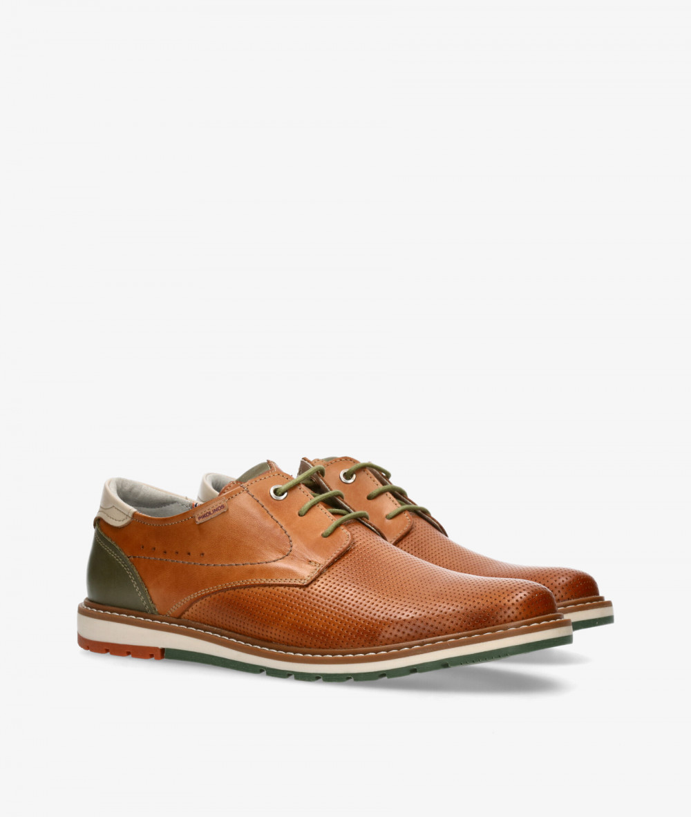 Pikolinos Sport rubber sole shoes M8J-4322 in leather