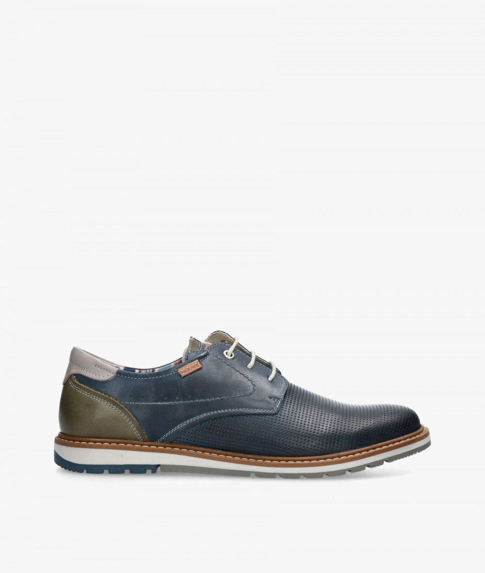 Pikolinos Sport rubber sole shoes M8J-4322 in navy blue