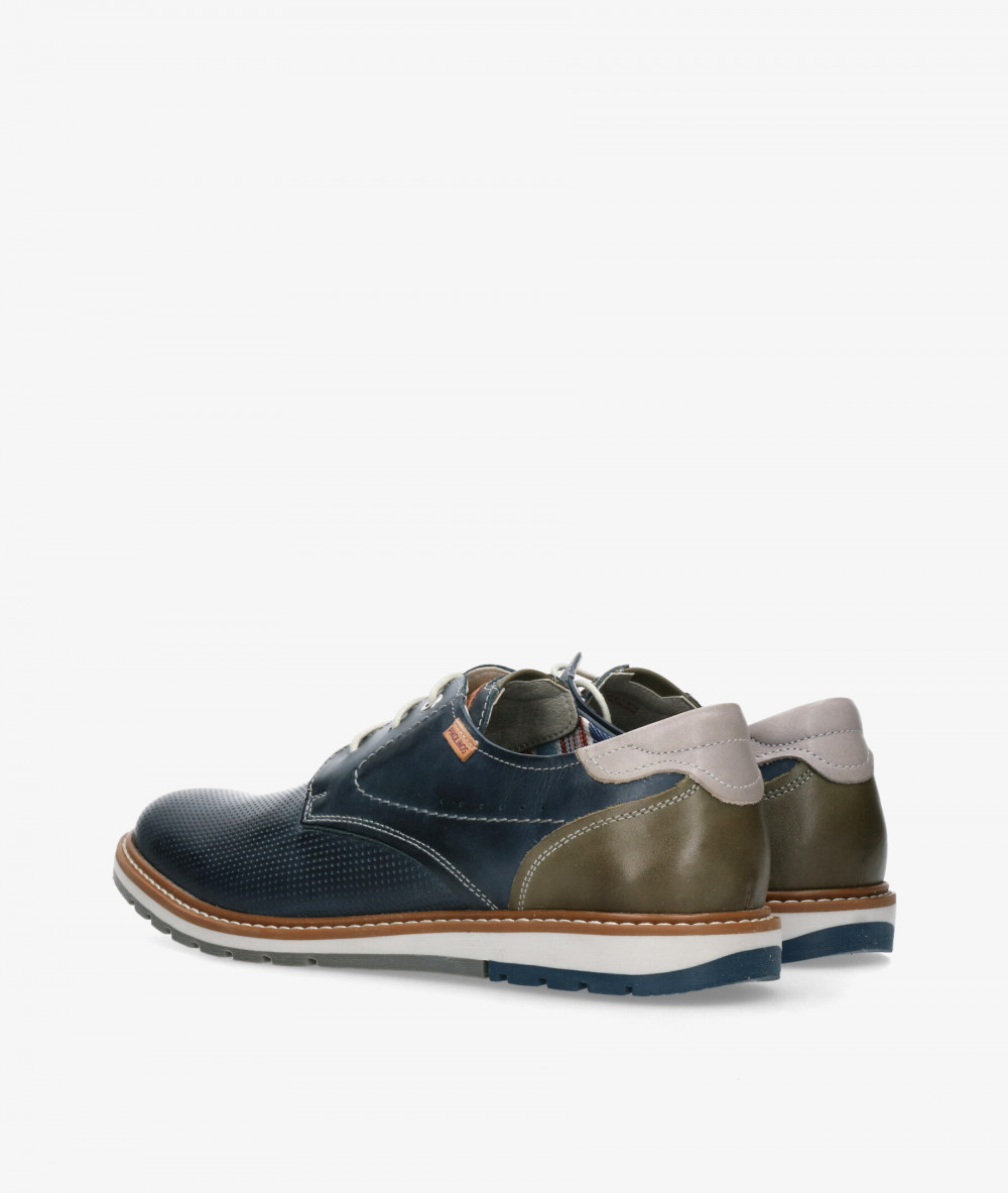 Pikolinos Sport rubber sole shoes M8J-4322 in navy blue