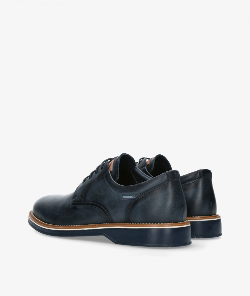 Pikolinos Dress rubber sole shoes M6W-4311 in navy blue