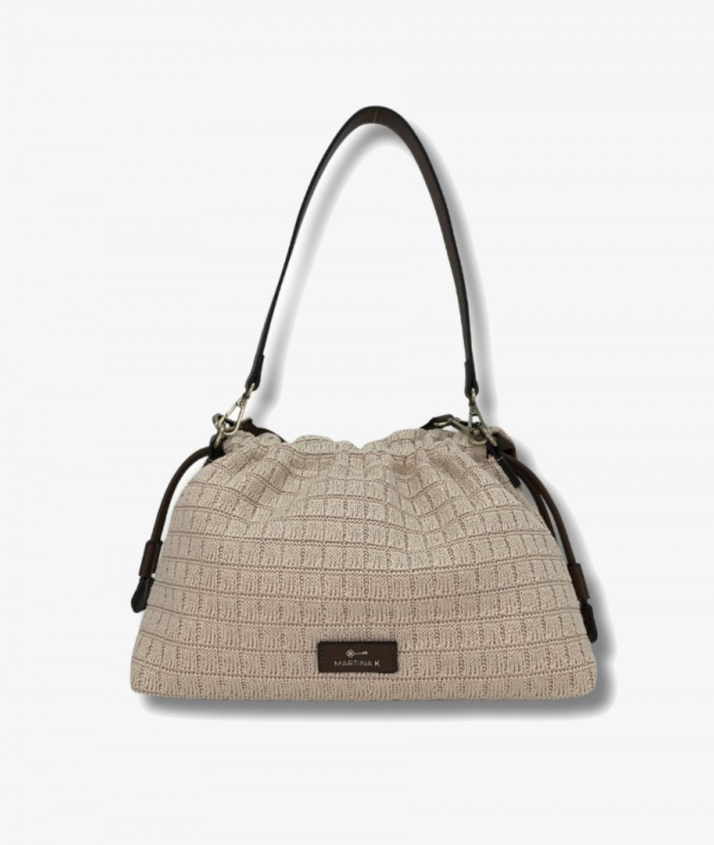 Bolso textil Martina K 25025 en beige