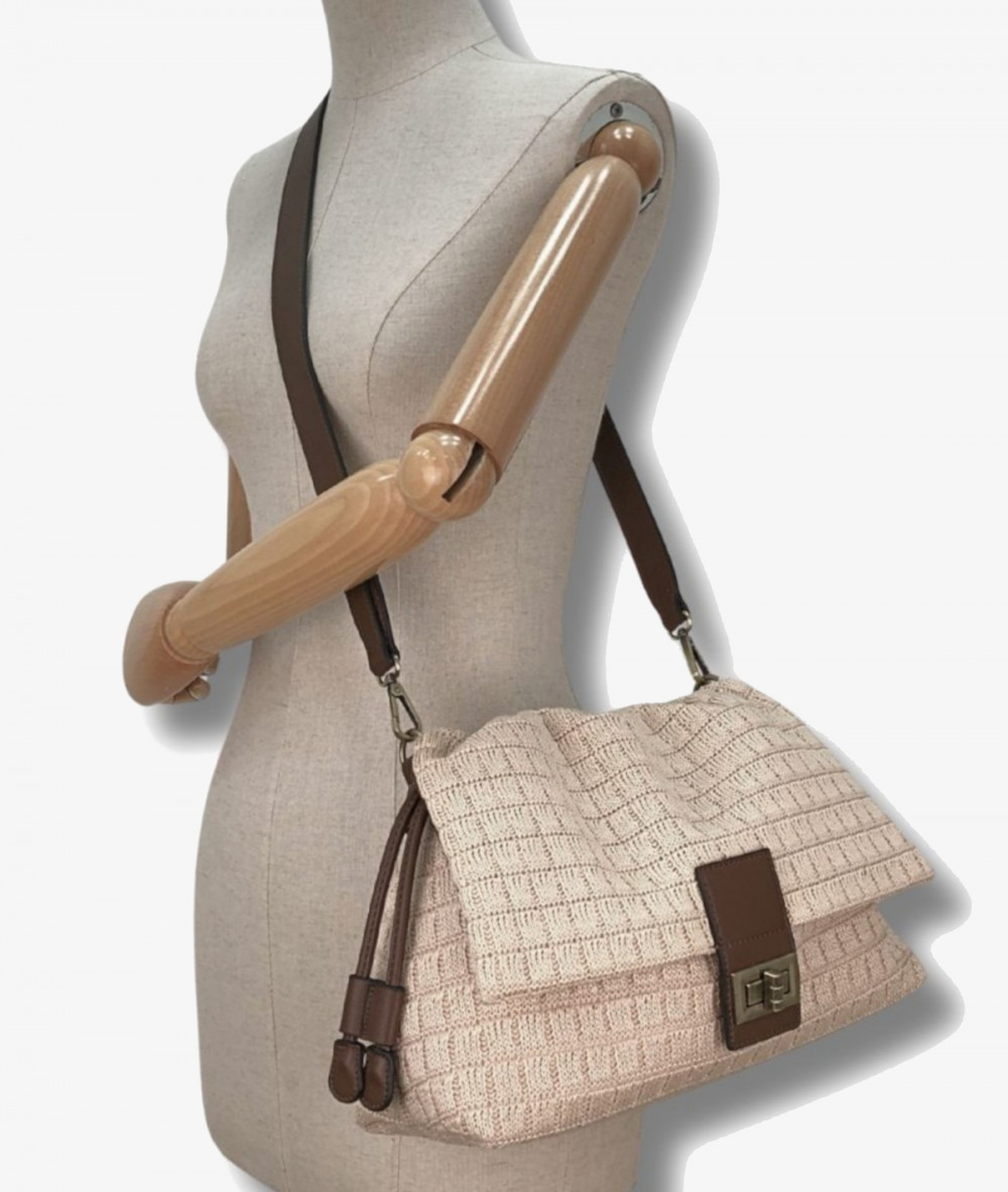 Bolso textil Martina K 25025 en beige