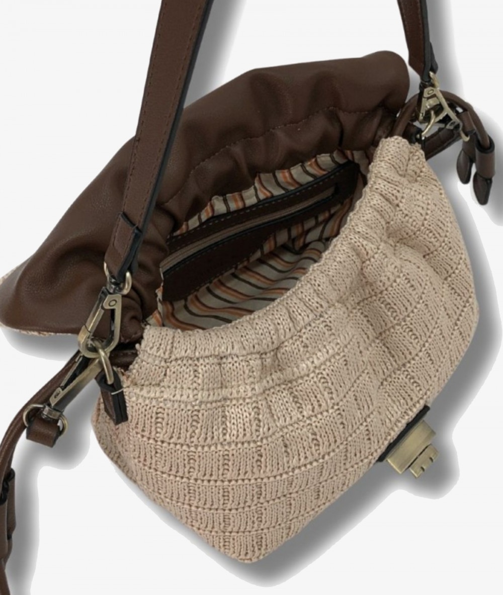 Bolso textil Martina K 25403 en beige