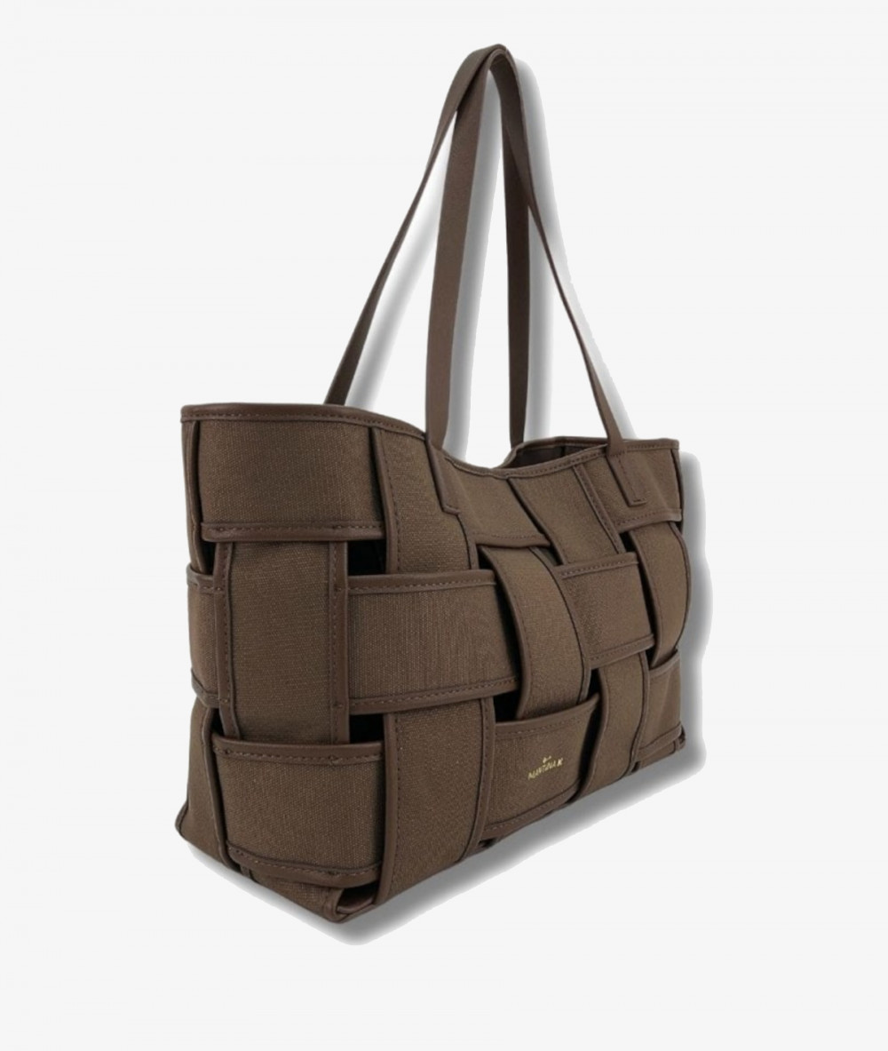 Bolso textil Martina K 7254 en marrón