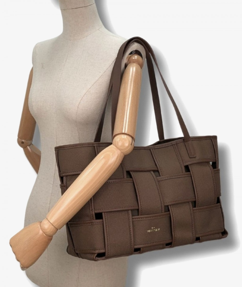 Bolso textil Martina K 7254 en marrón