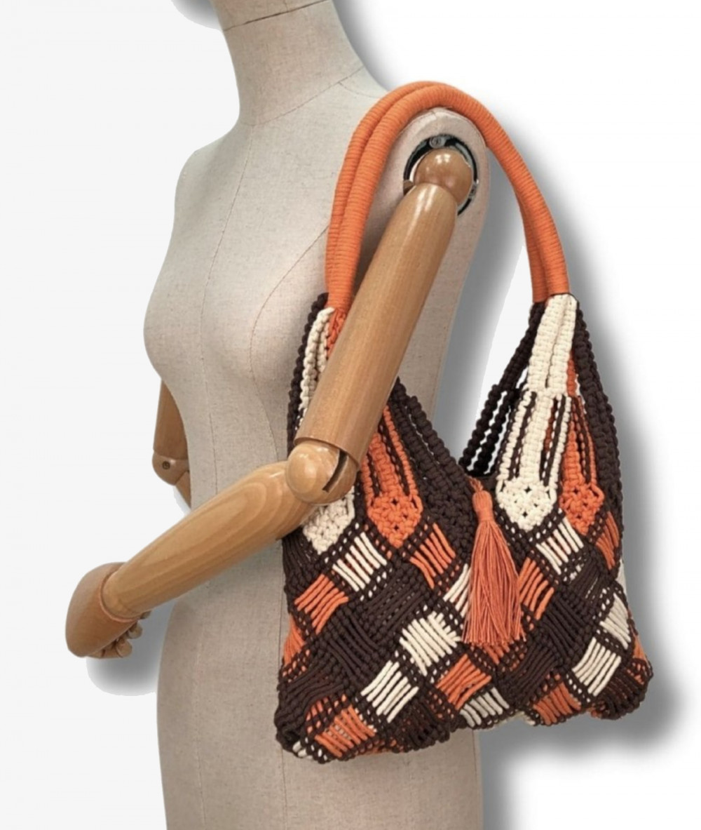 Bolso textil Martina K 9701 en marrón