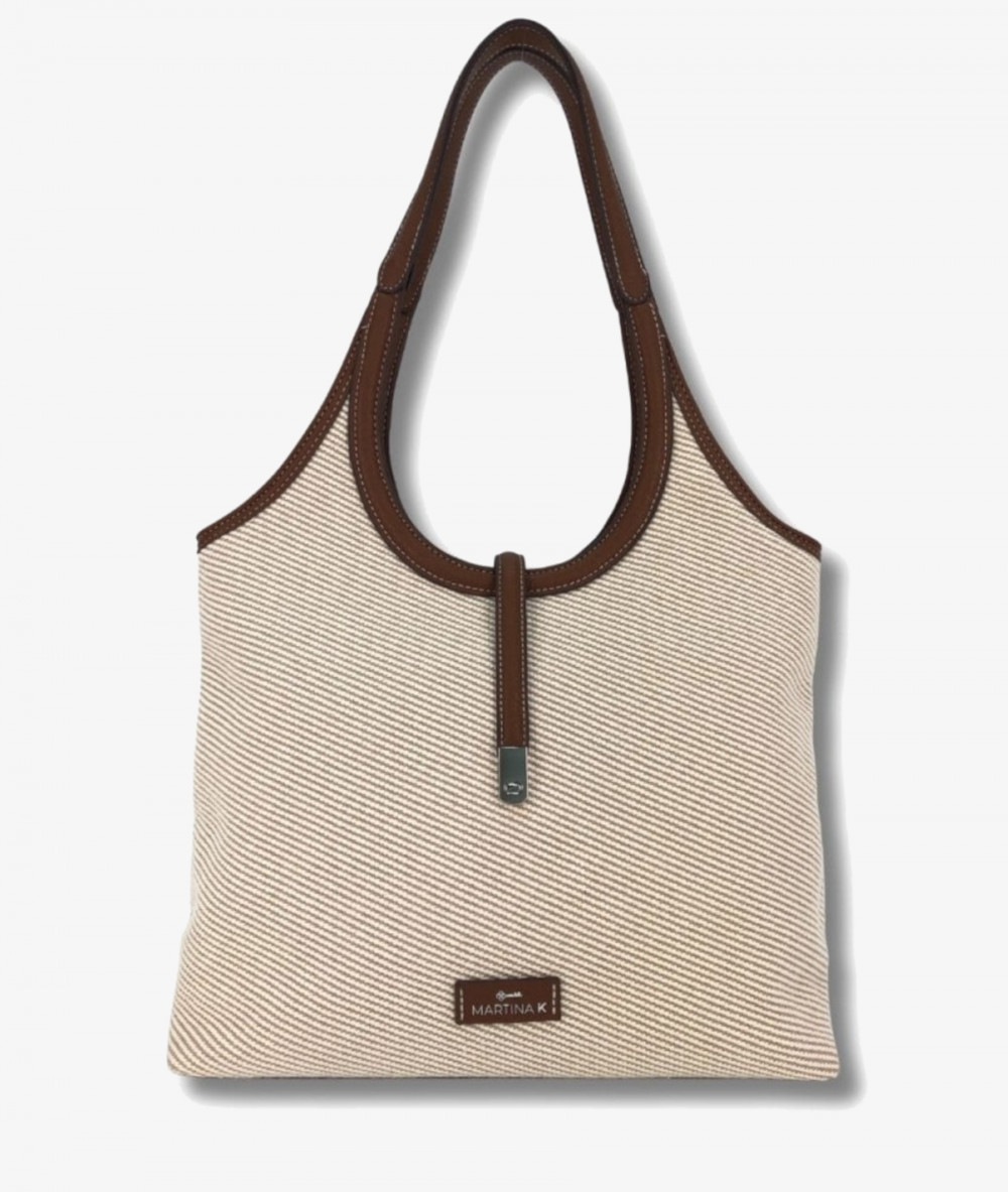 Bolso textil Martina K 8612 en beige