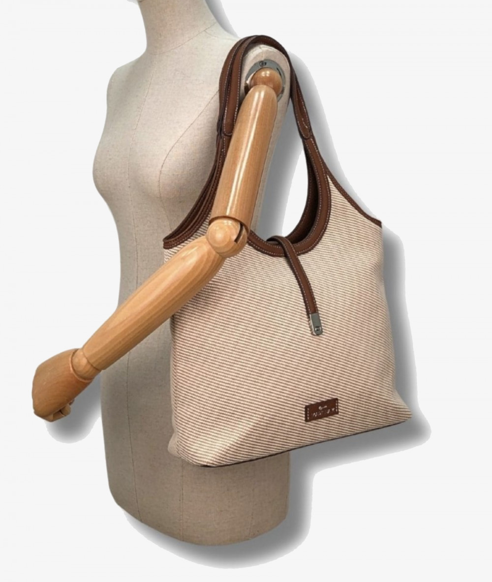 Bolso textil Martina K 8612 en beige