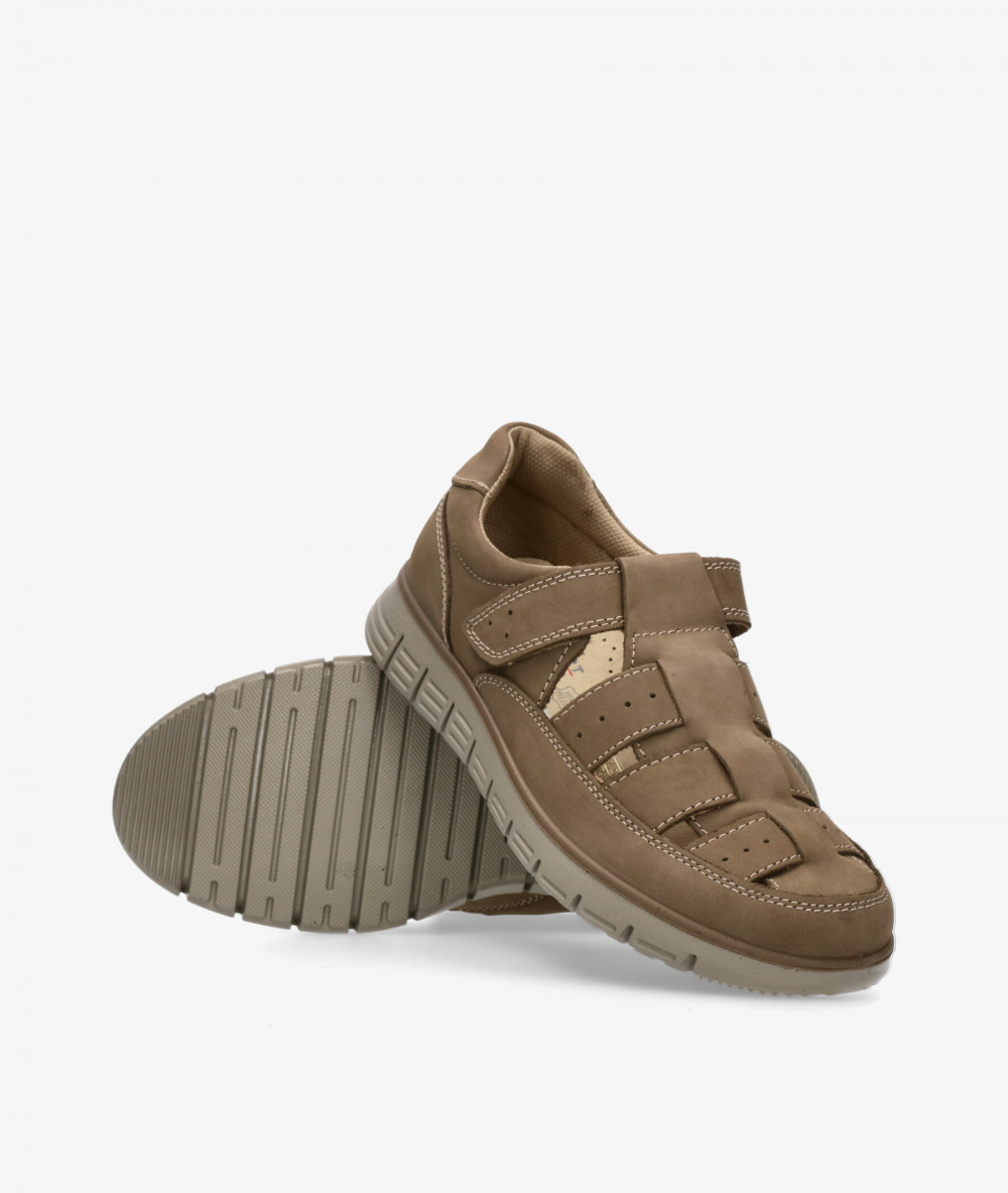 Sandalias Imac  102100 en nobuck taupe