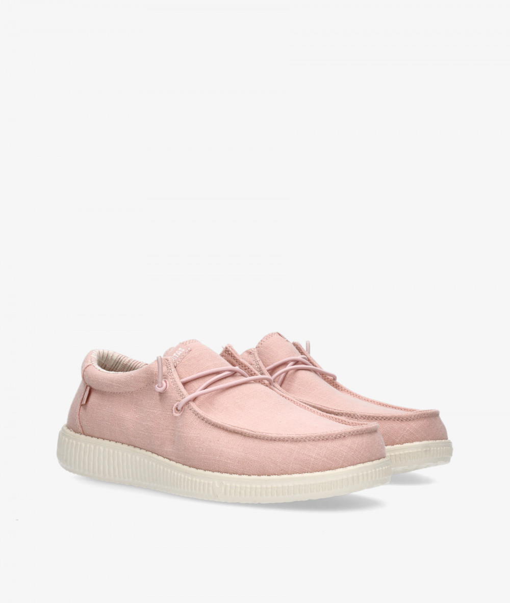 Zapatos casual Walk in Pitas WP150 LINEN en rosa