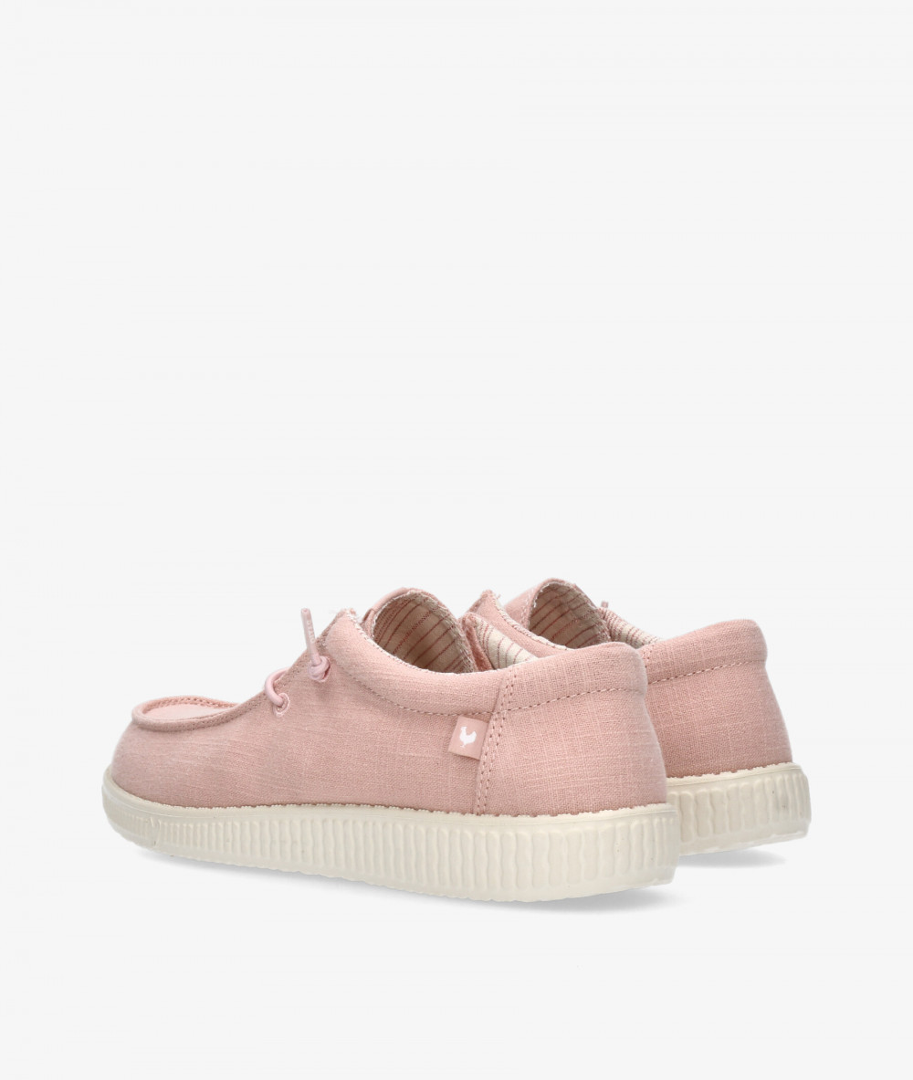 Zapatos casual Walk in Pitas WP150 LINEN en rosa