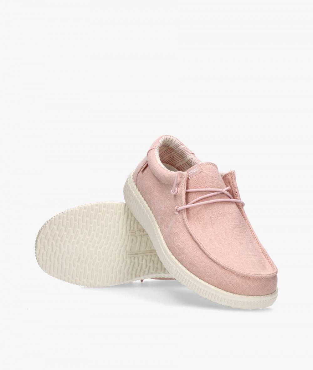 Zapatos casual Walk in Pitas WP150 LINEN en rosa