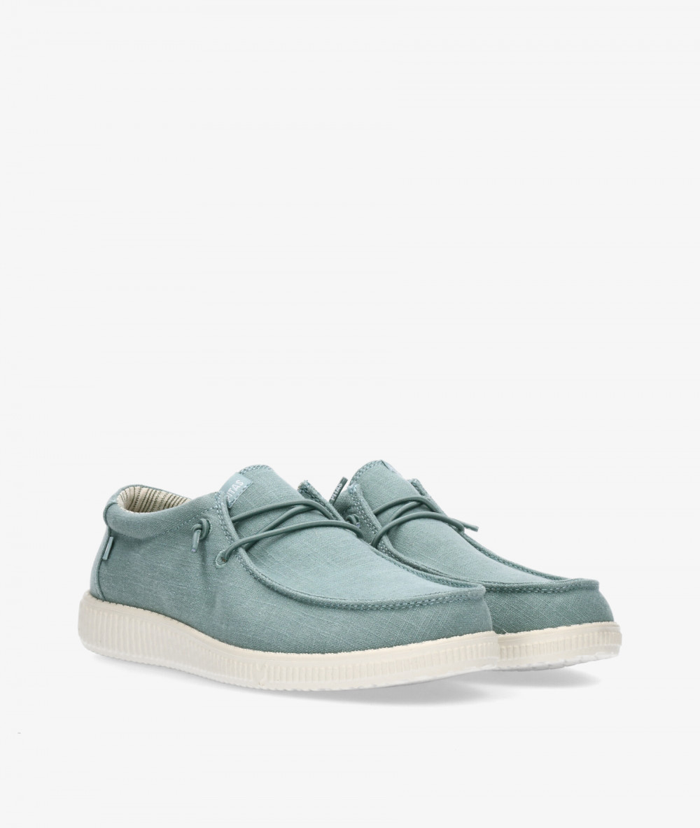 Zapatos casual Walk in Pitas WP150 LINEN en verde