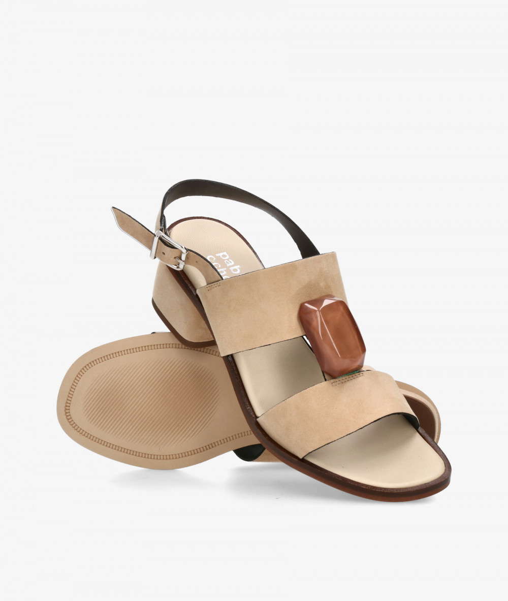 Sandalias pabloochoa.shoes  3922 en ante taupe