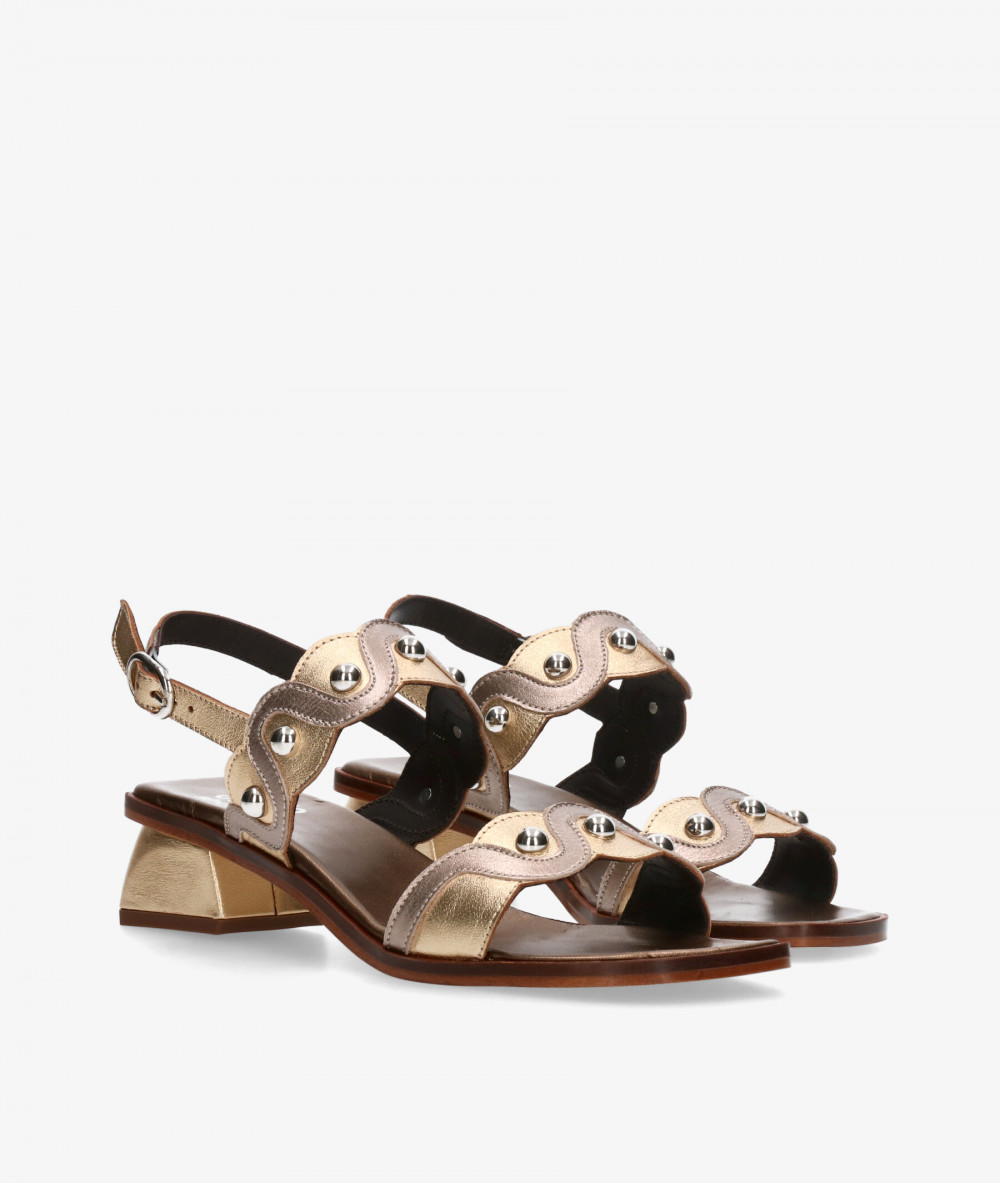 Sandalias pabloochoa.shoes  3046 en oro