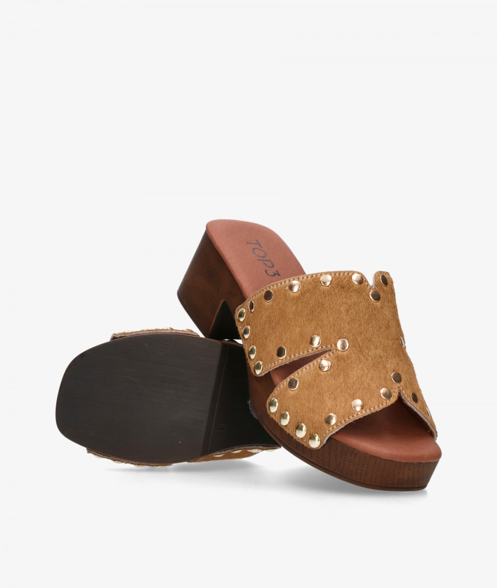 Zuecos pabloochoa.shoes SF1637 en camel