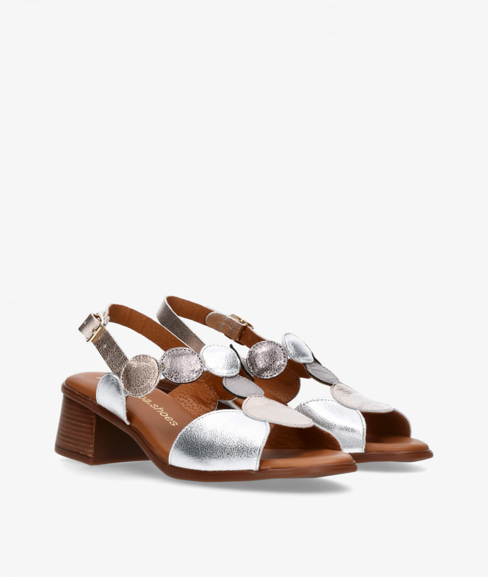 Sandalias pabloochoa.shoes  2744 en platino