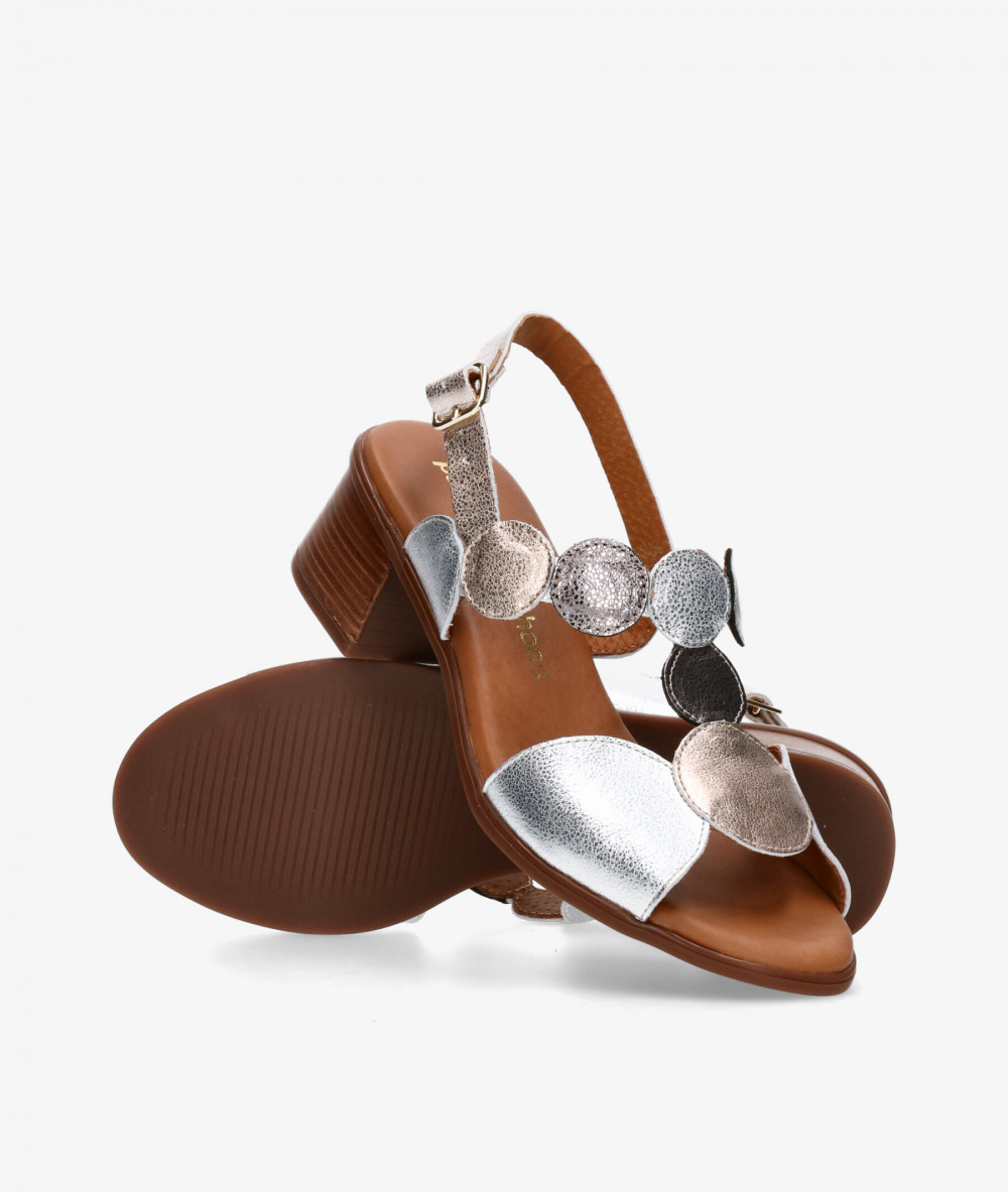 Sandalias pabloochoa.shoes  2744 en platino