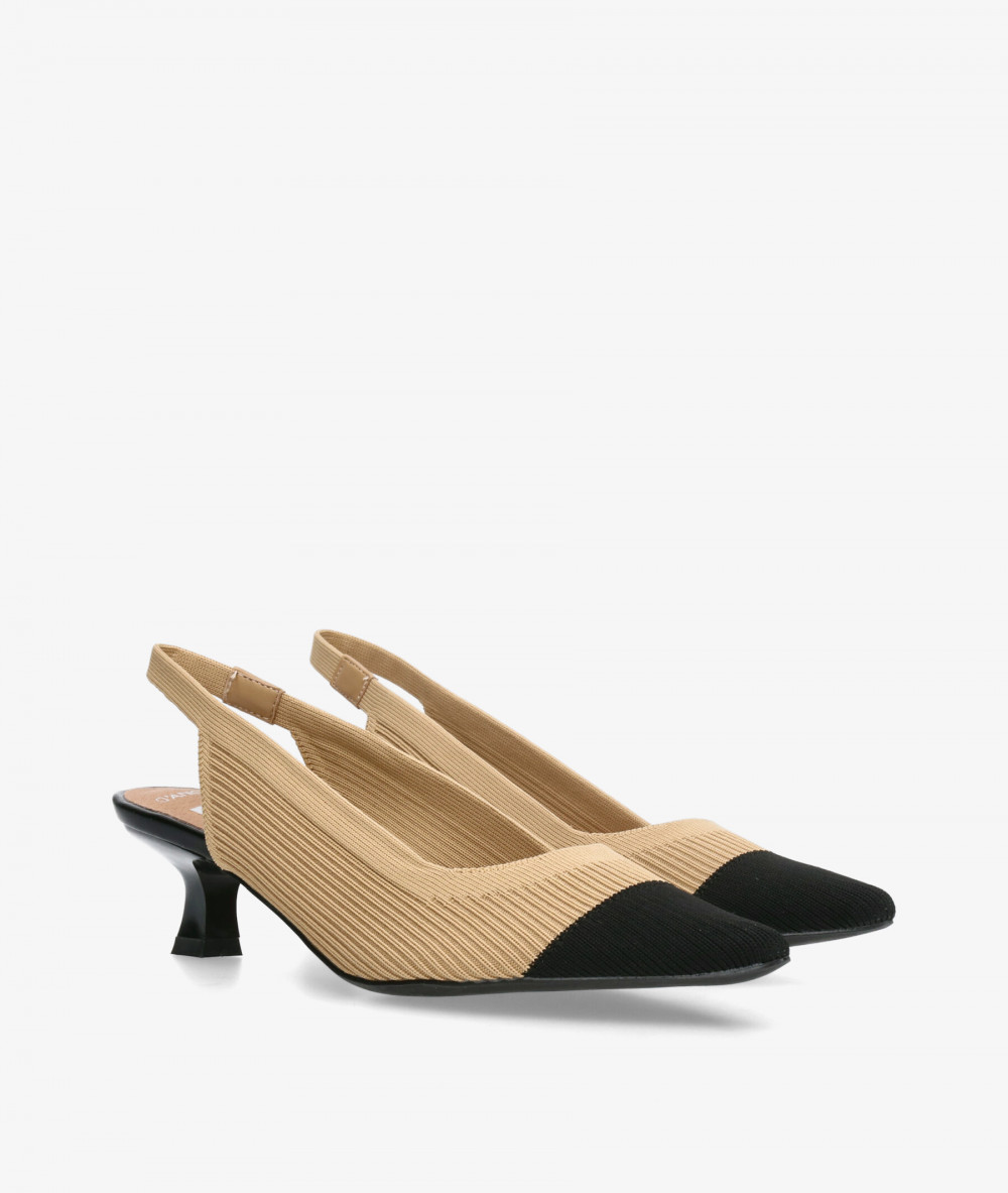 D'angela Dress medium heel shoes 30629 in camel