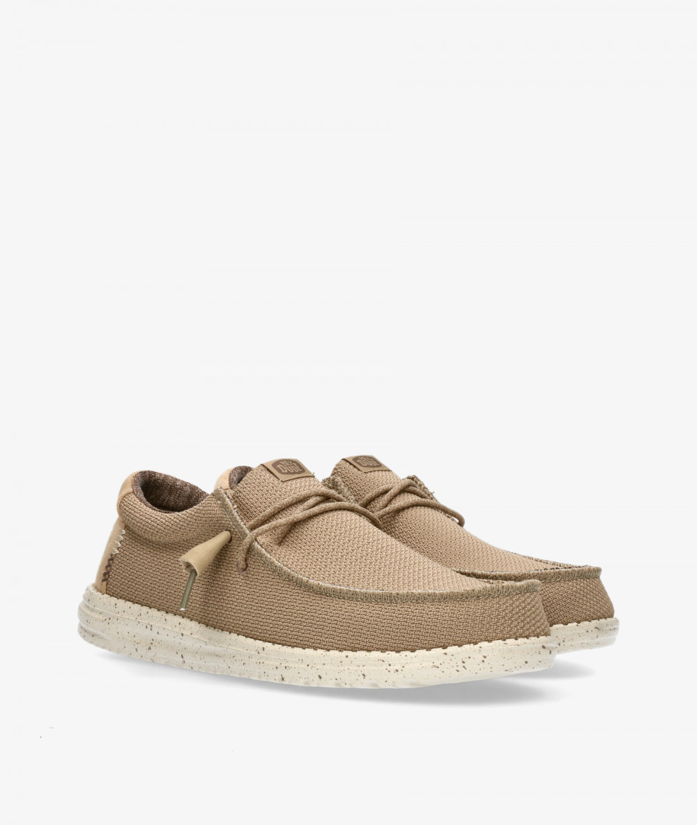Dude Canvas shoes WALLY SPORT MESH in beige