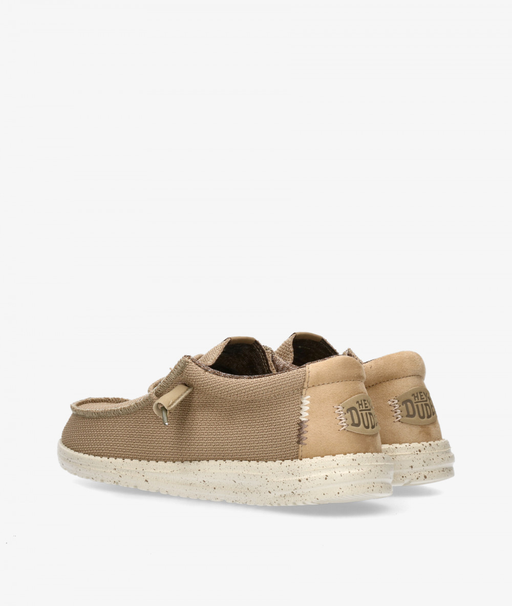 Dude Canvas shoes WALLY SPORT MESH in beige