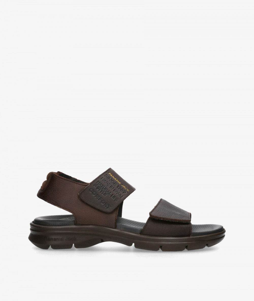 Sandalias Panamá Jack  RUSELL en marrón